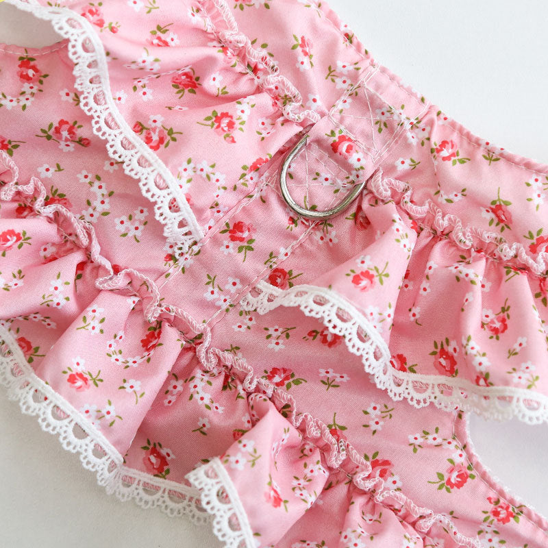 Dogs Cats Pets Clothes Chest Straps Traction Ropes Lace Teddy Bears Spring Summer Autumn Dog Rope Supplies