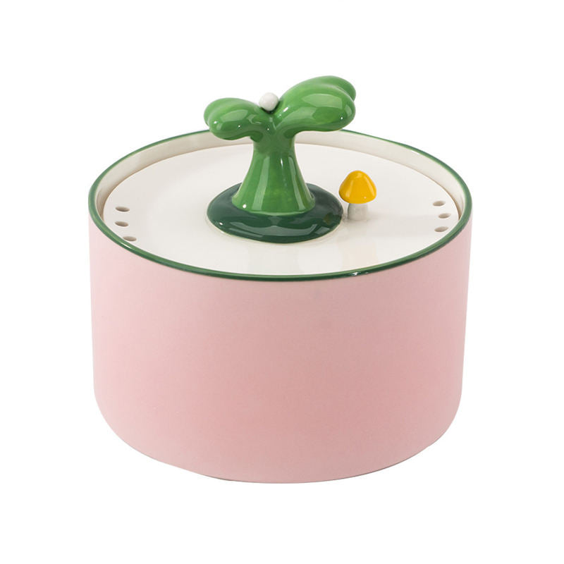 Cat Electric USB Ceramic Water Dispenser Mobile Automatic Water Dispenser Circulating Water Bowl Pet Supplies