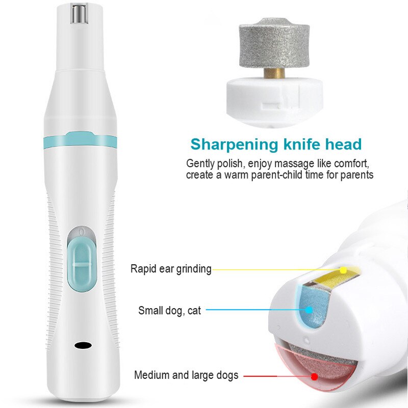 Multifunction 3 IN 1 Pet Grooming Machine Dog Cat Hair Trimmer Pets Clippers Nail Grinding & Foot Hair Trimmer USB Rechargeable
